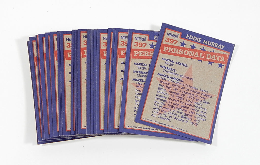 Lot of (23) 1984 Topps Nestle Eddie Murray #397 All Star Pic2