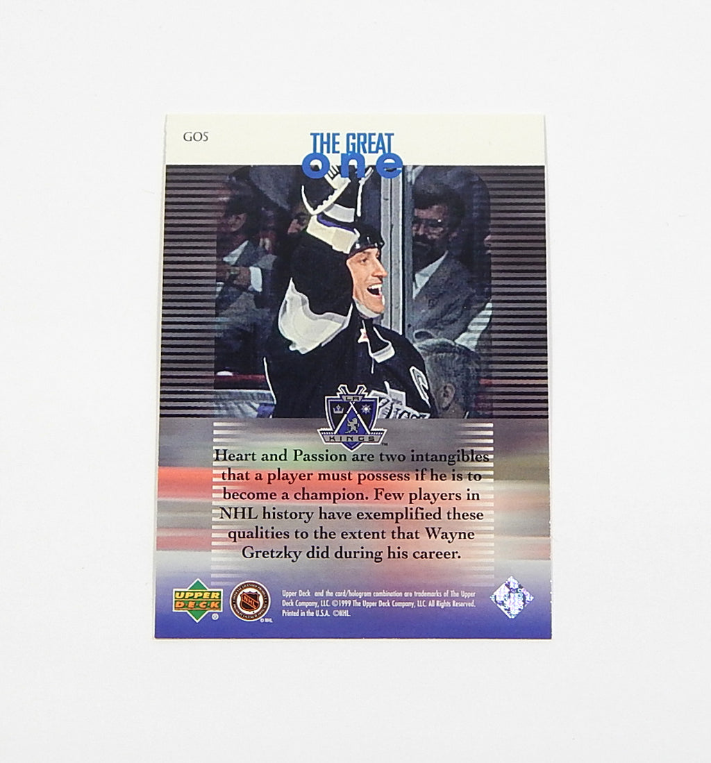 1999 Upper Deck Wayne Gretzky Living Legend The Great One Passion #GO5 Pic2