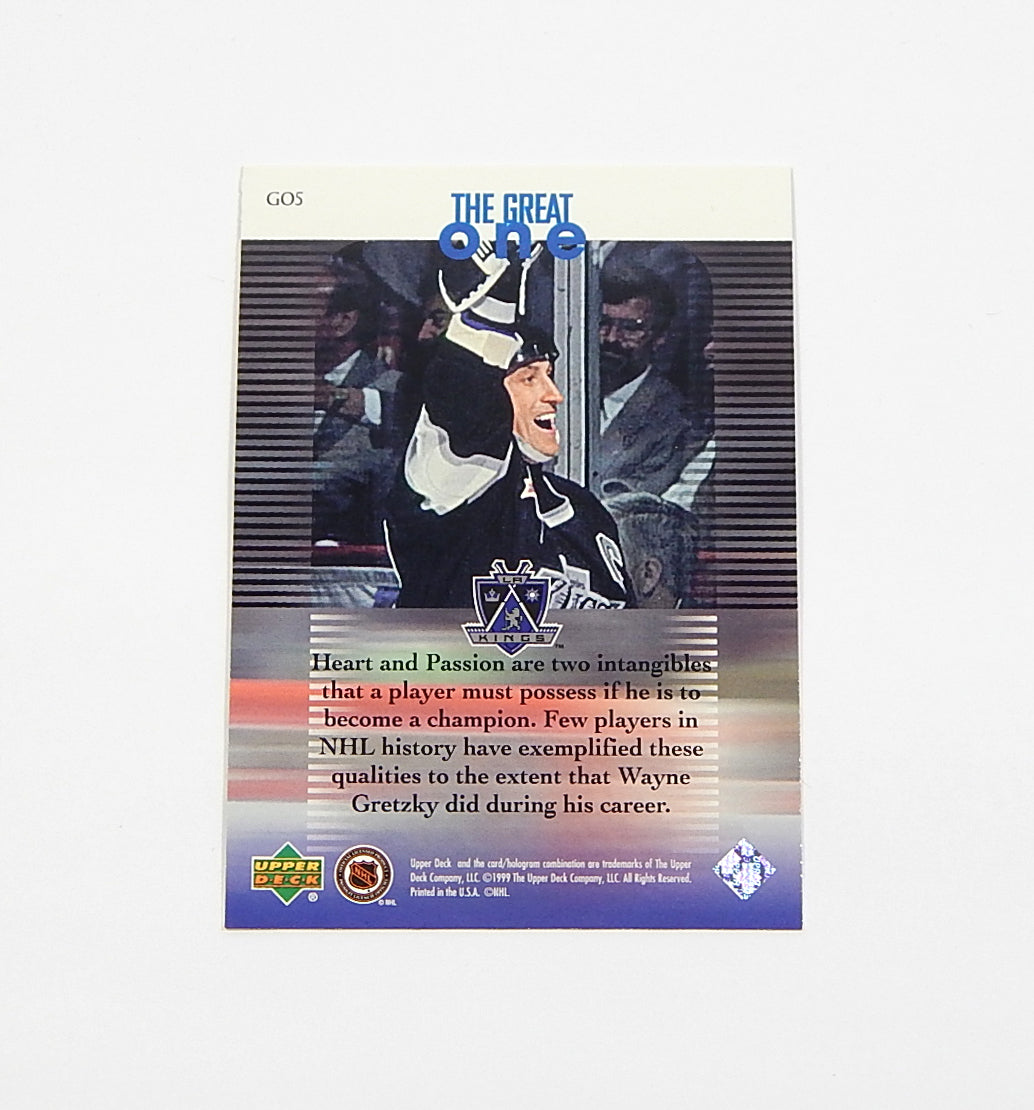 1999 Upper Deck Wayne Gretzky Living Legend The Great One Passion #GO5 Pic2