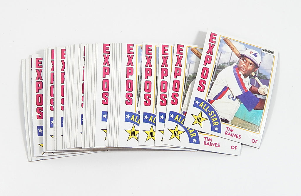 Lot of (32) 1984 Topps Nestle Tim Raines #390 All Star Pic2