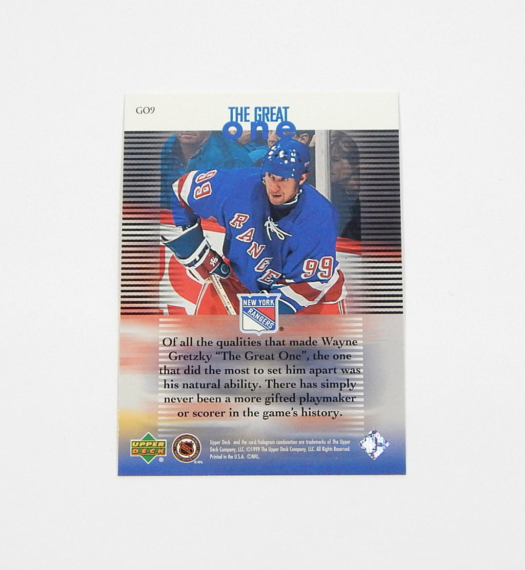 1999 Upper Deck Wayne Gretzky Living Legend The Great One Natural Ability #GO9 Pic2