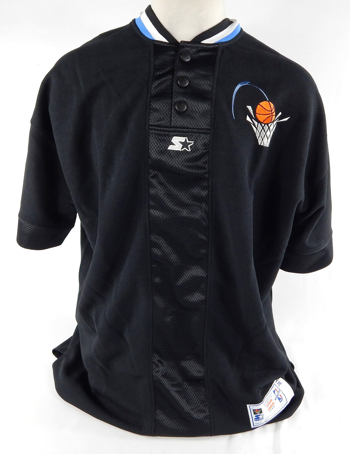 1990s Cleveland Cavaliers Game Issued Black Shooting Shirt 2XL DP69318