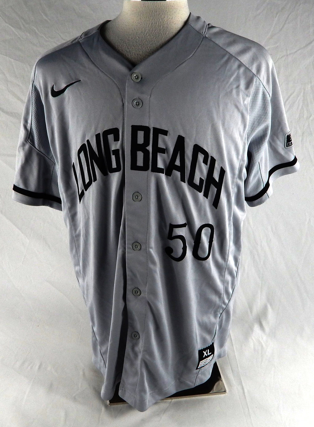 2020 Long Beach State Dirtbags #50 Game Used Grey Jersey Baseball XL 660