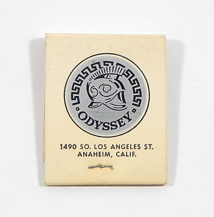 Odyssey Coffee Shop Los Angeles Vintage Matchbook Pic2