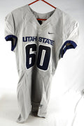 2013 Utah State Aggies #60 Game Issued Grey Jersey L 034
