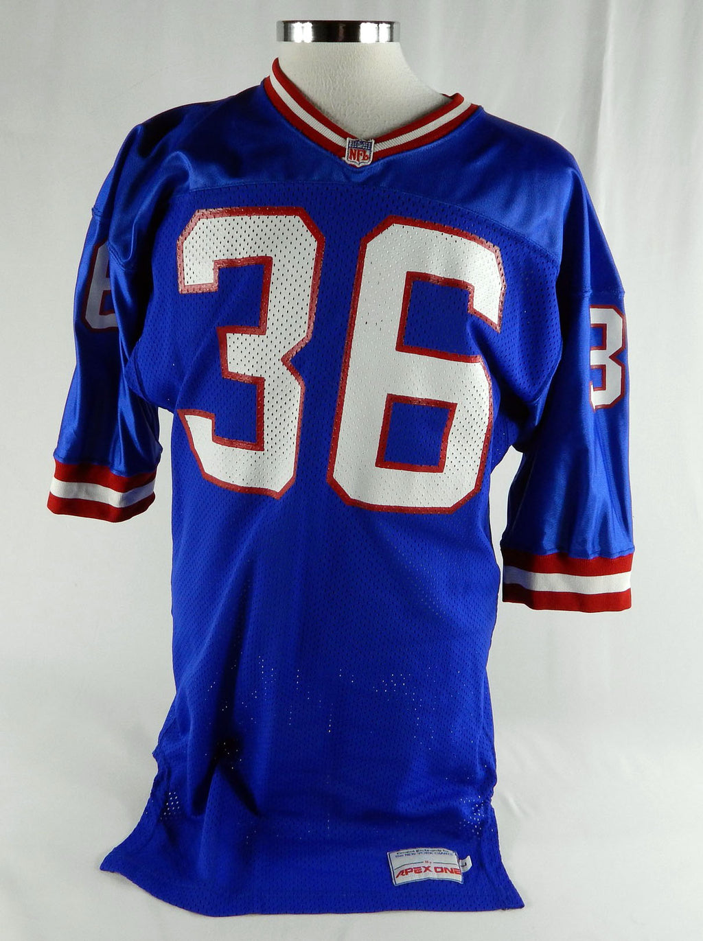 1992 New York Giants Michael Wright #36 Game Issued Blue Jersey L 595