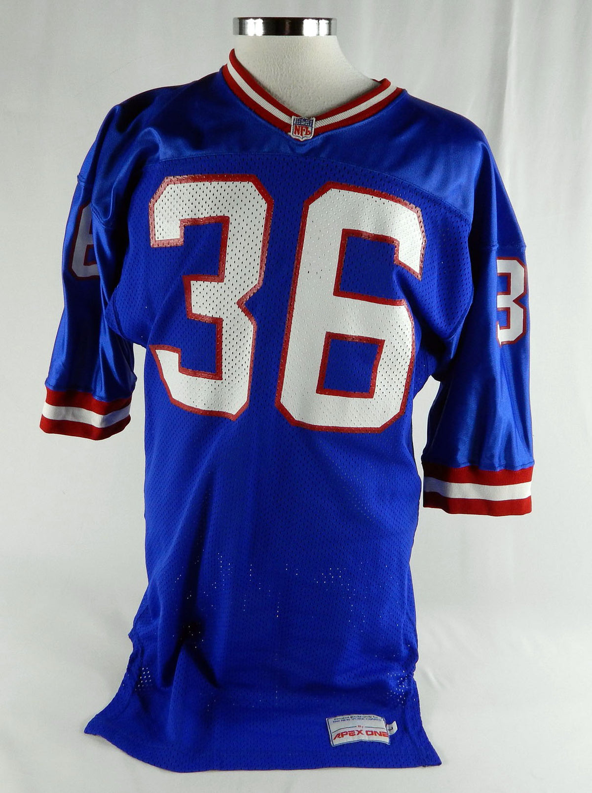 1992 New York Giants Michael Wright #36 Game Issued Blue Jersey L 595