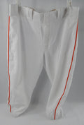 2014 Miami Marlins Steve Cishek #31 Game Used White Pants 38-42-20 454