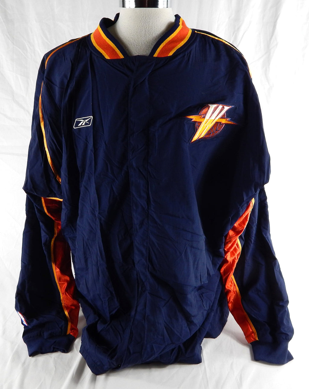 2000s Golden State Warriors Game Issued Navy Warm Up Jacket 56 604