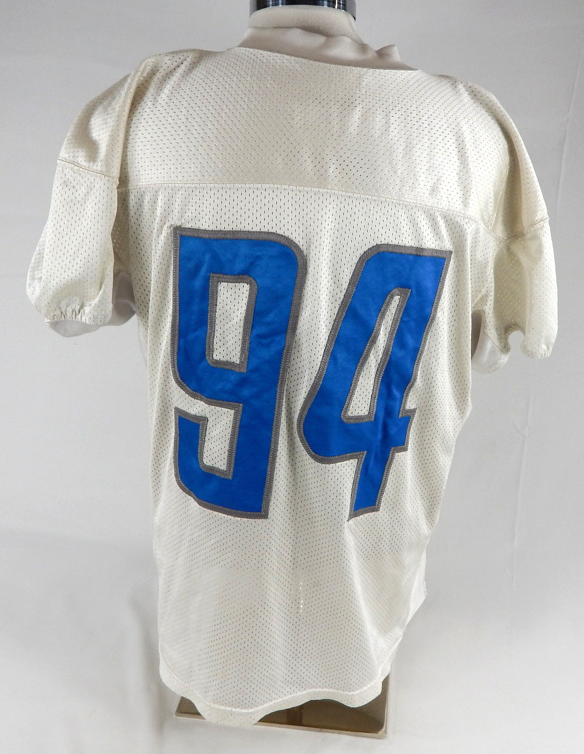 2017 Detroit Lions Ezekiel Ansah #94 Game Used White Practice Jersey 50 350 Pic2