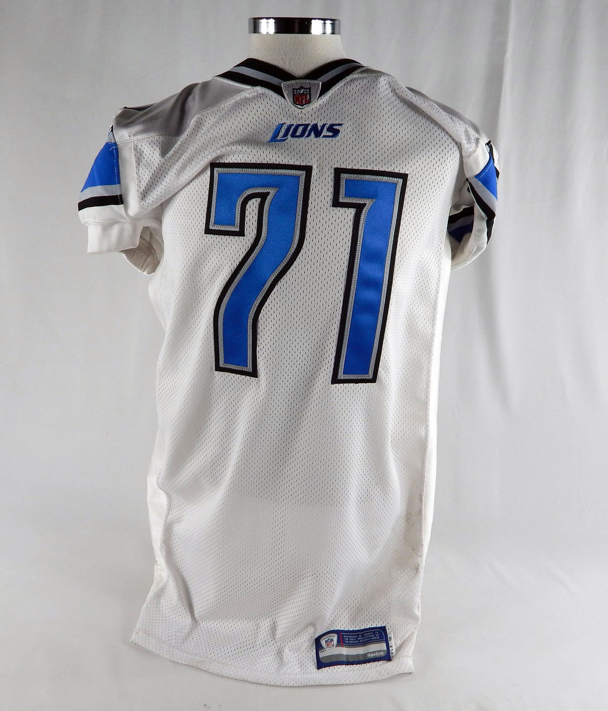 2011 Detroit Lions Tony Ugoh #41 Game Issued White Jersey 48 598