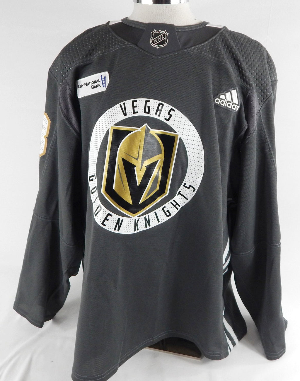 2020 Vegas Golden Knights #73 Game Used Grey Practice Jersey 56 616