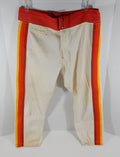 Houston Astros Fred Gladding #48 Game Used White Orange Pants Rainbow