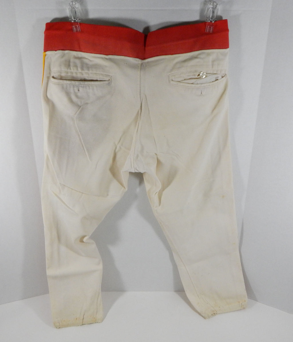 Houston Astros Fred Gladding #48 Game Used White Orange Pants Rainbow Pic2