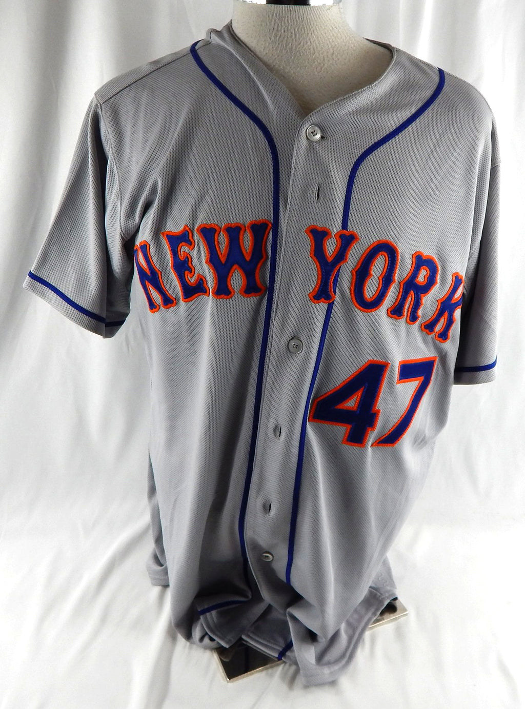 2013 New York Mets Andrew Brown #47 Game Used Grey Jersey All Star Game Patch 9