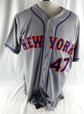 2013 New York Mets Andrew Brown #47 Game Used Grey Jersey All Star Game Patch 9