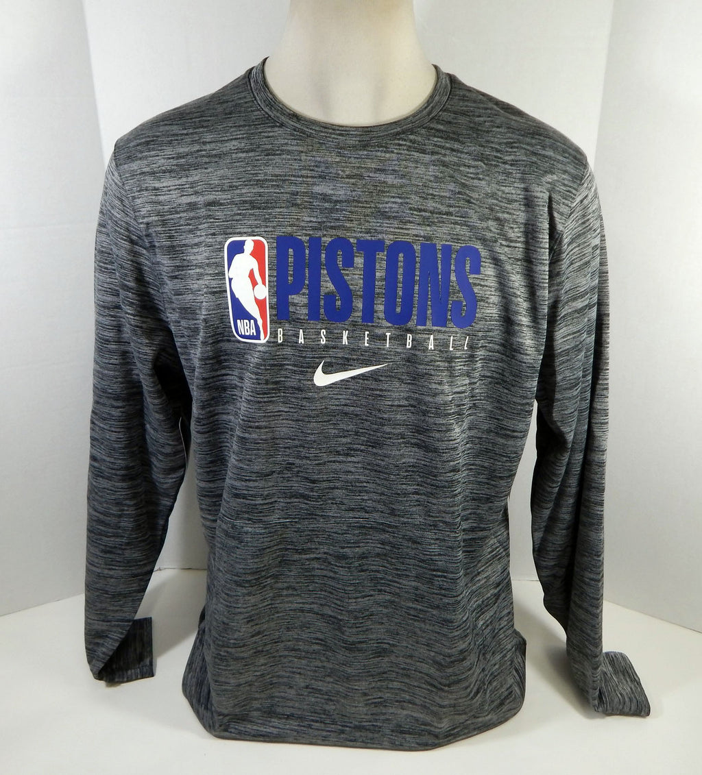 New NBA 2019-20 Detroit Pistons Team Issued Grey Crewneck Shirt XL NWT 788S
