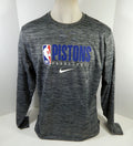 New NBA 2019-20 Detroit Pistons Team Issued Grey Crewneck Shirt XL NWT 788S