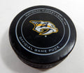 2016 Nashville Predators Vs. Minnesota Wild Game Used Black Puck DP61246
