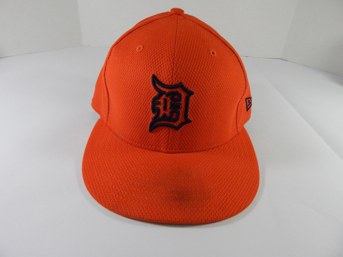 2017 Detroit Tigers Warwick Saupold #53 Game Issued Pos Used Orange Hat BP 6