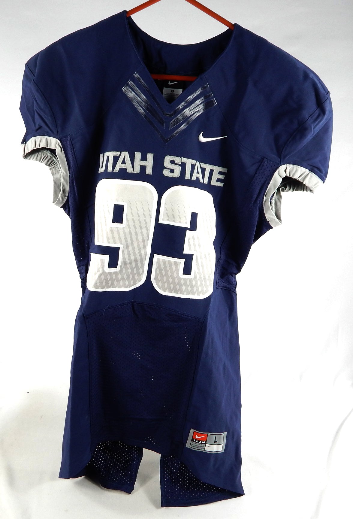 2013 Utah State Aggies #93 Game Issued Navy Jersey L 038