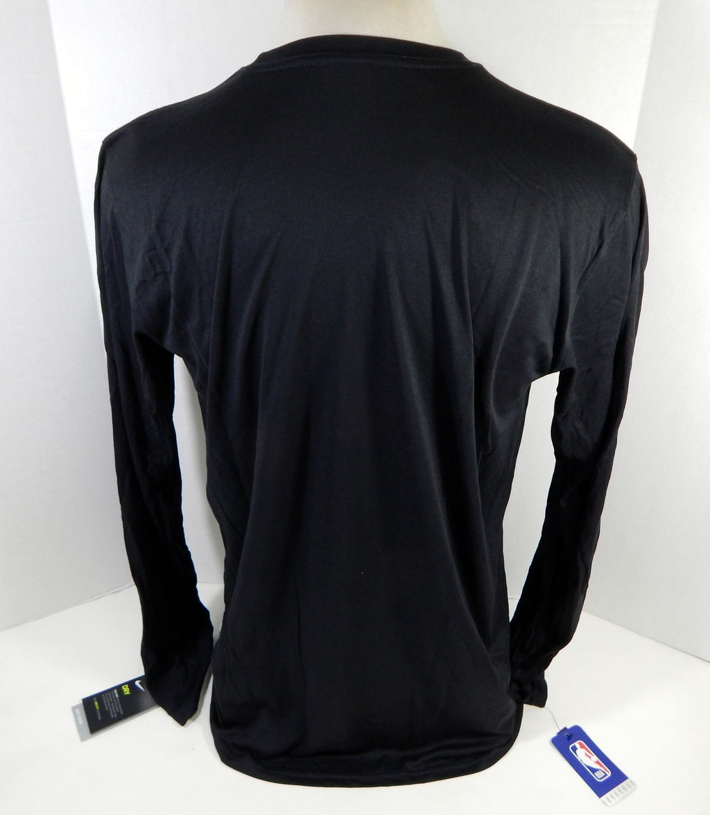 New NBA 2019-20 Detroit Pistons Team Issued Long Sleeve Black Shirt XLT NWT 789S Pic2