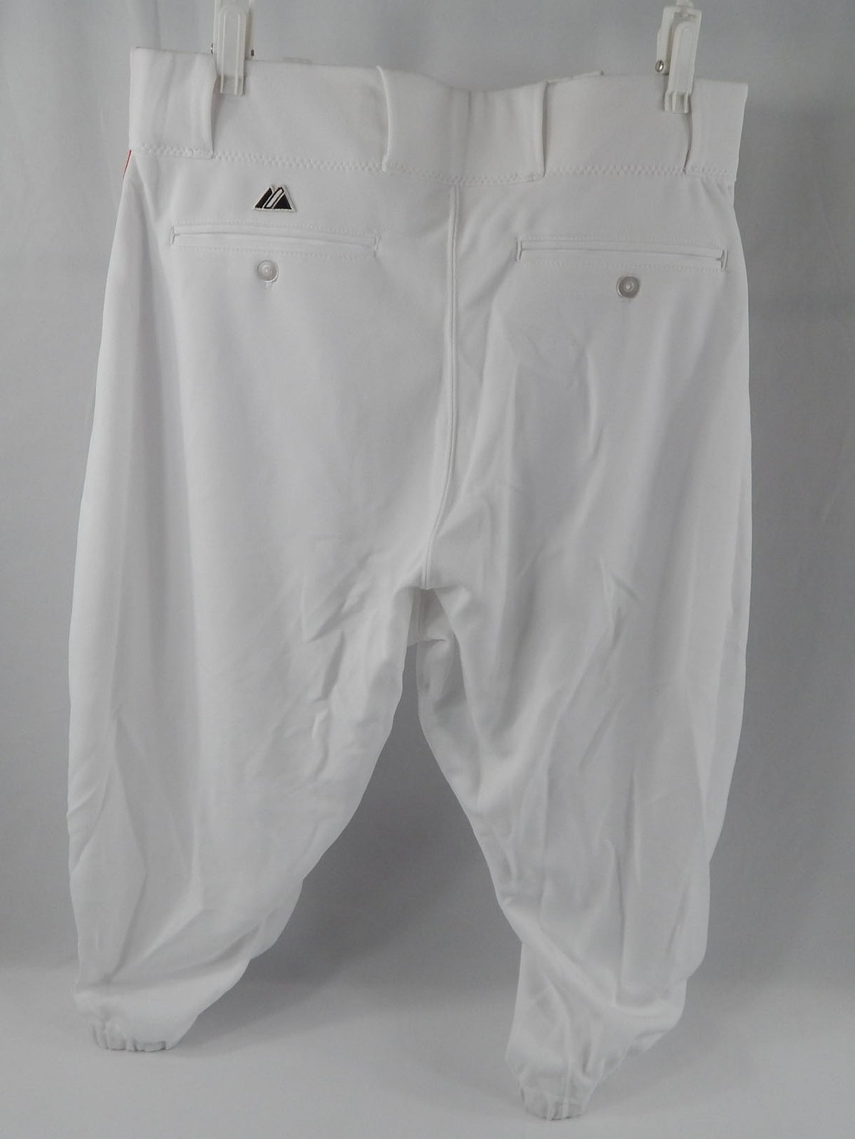 2015 Miami Marlins Reed Johnson #5 Game Used White Pants 34-47-19 461 Pic2