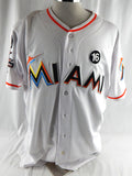 2017 Miami Marlins Moises Sierra #52 Game Used Black Jersey 16, Felo ASG P 1