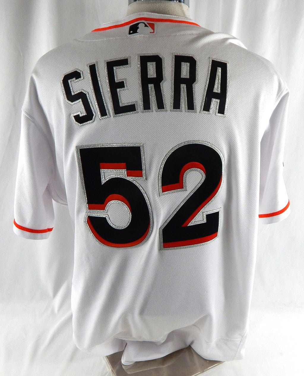 2017 Miami Marlins Moises Sierra #52 Game Used Black Jersey 16, Felo ASG P 1 Pic2