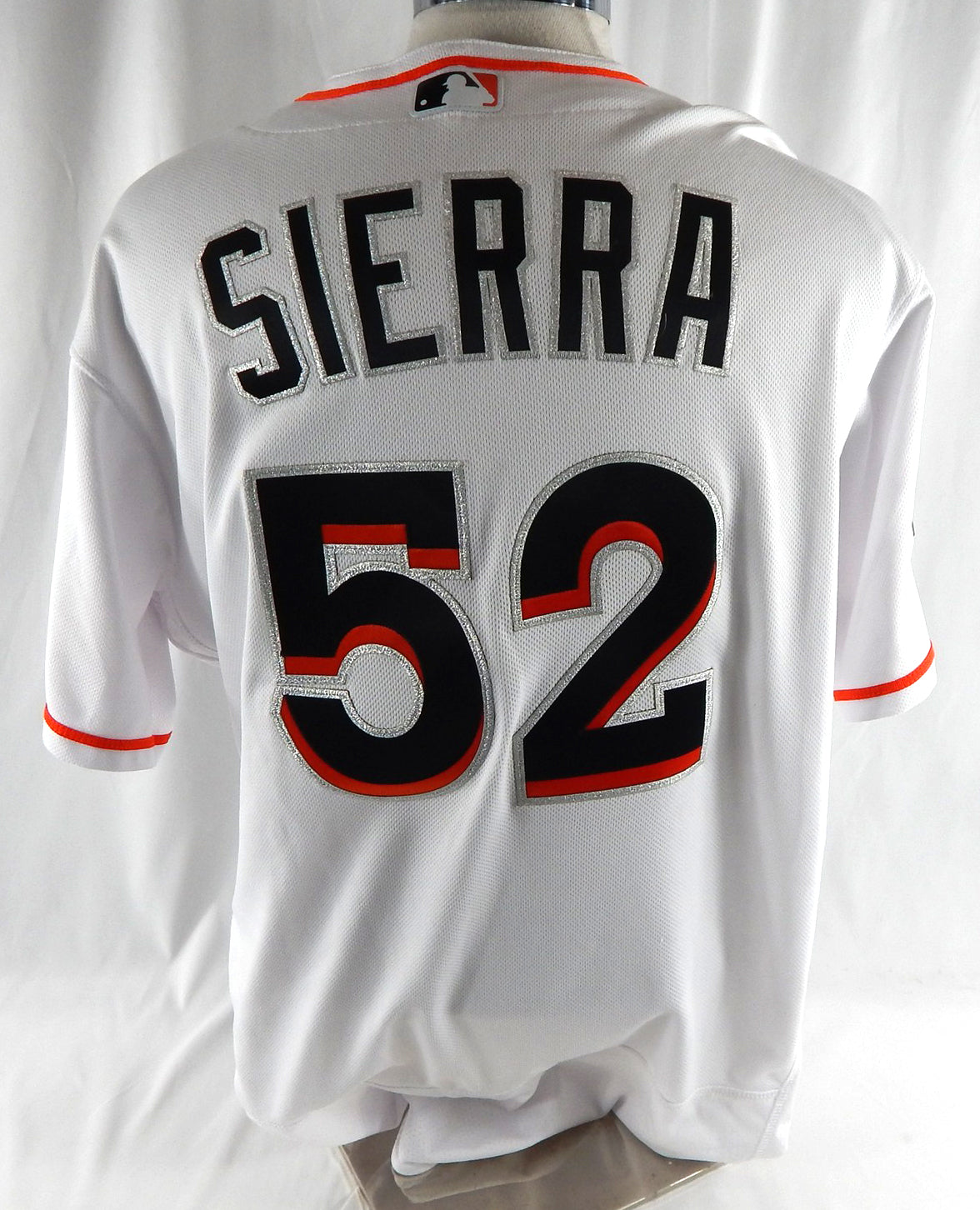 2017 Miami Marlins Moises Sierra #52 Game Used Black Jersey 16, Felo ASG P 1 Pic2