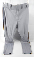 2019 Kansas City Royals Cheslor Cuthbert #19 Game Issued Grey Pant NegroLeague 9