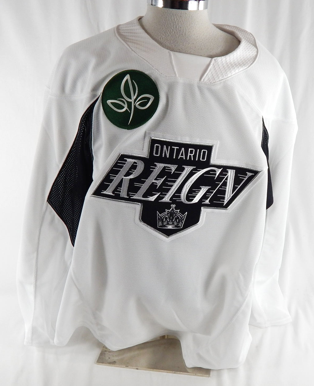 2025-26 Ontario Reign Game Used White Practice Jersey 54 152