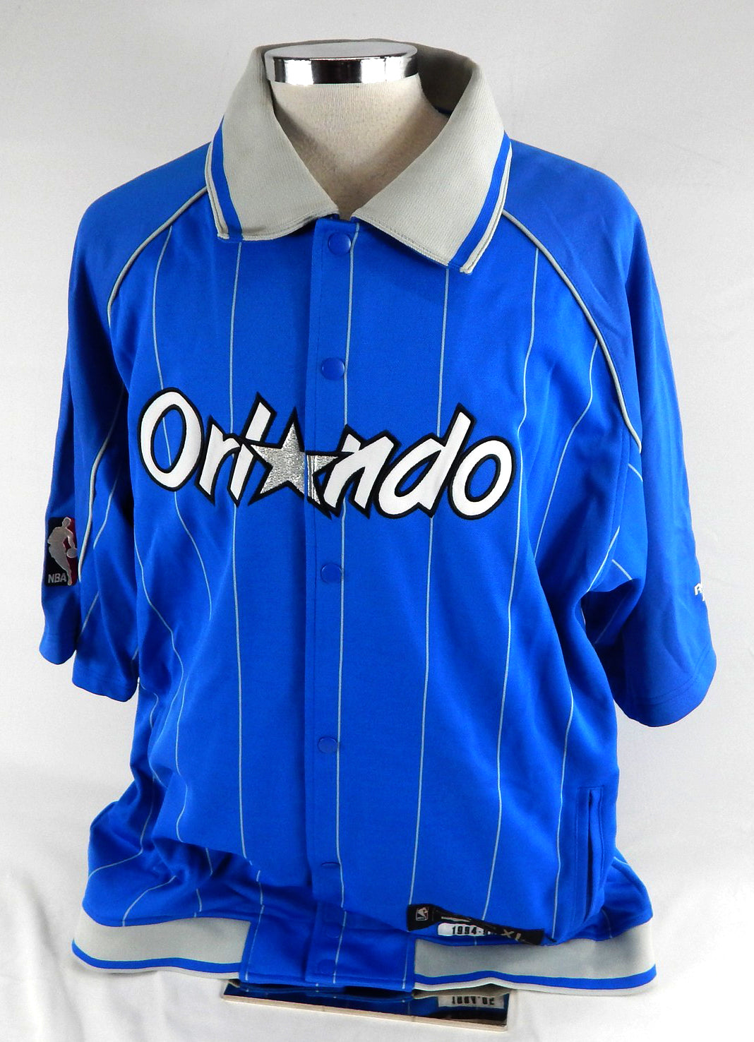 2004-05 Orlando Magic Game Issued Blue Shooting Shirt Hardwood Classic XL 572