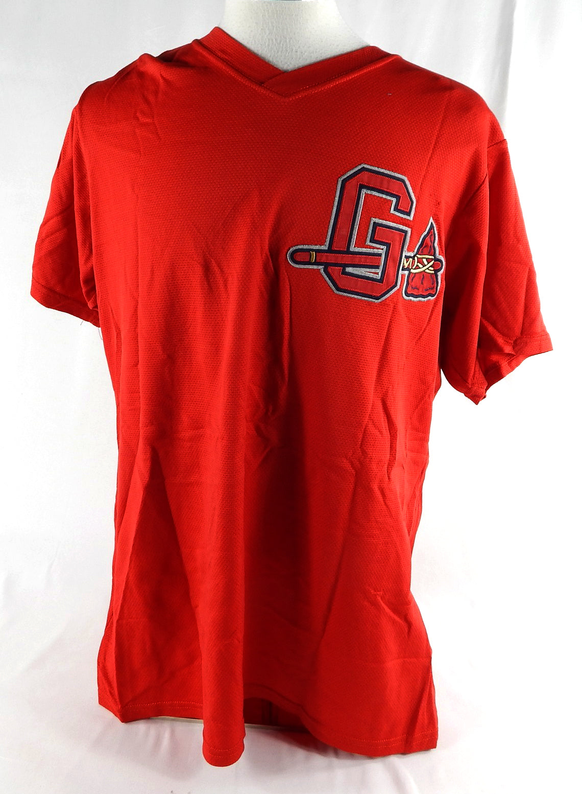Gwinnett Braves #14 Game Used Red Jersey XL 443