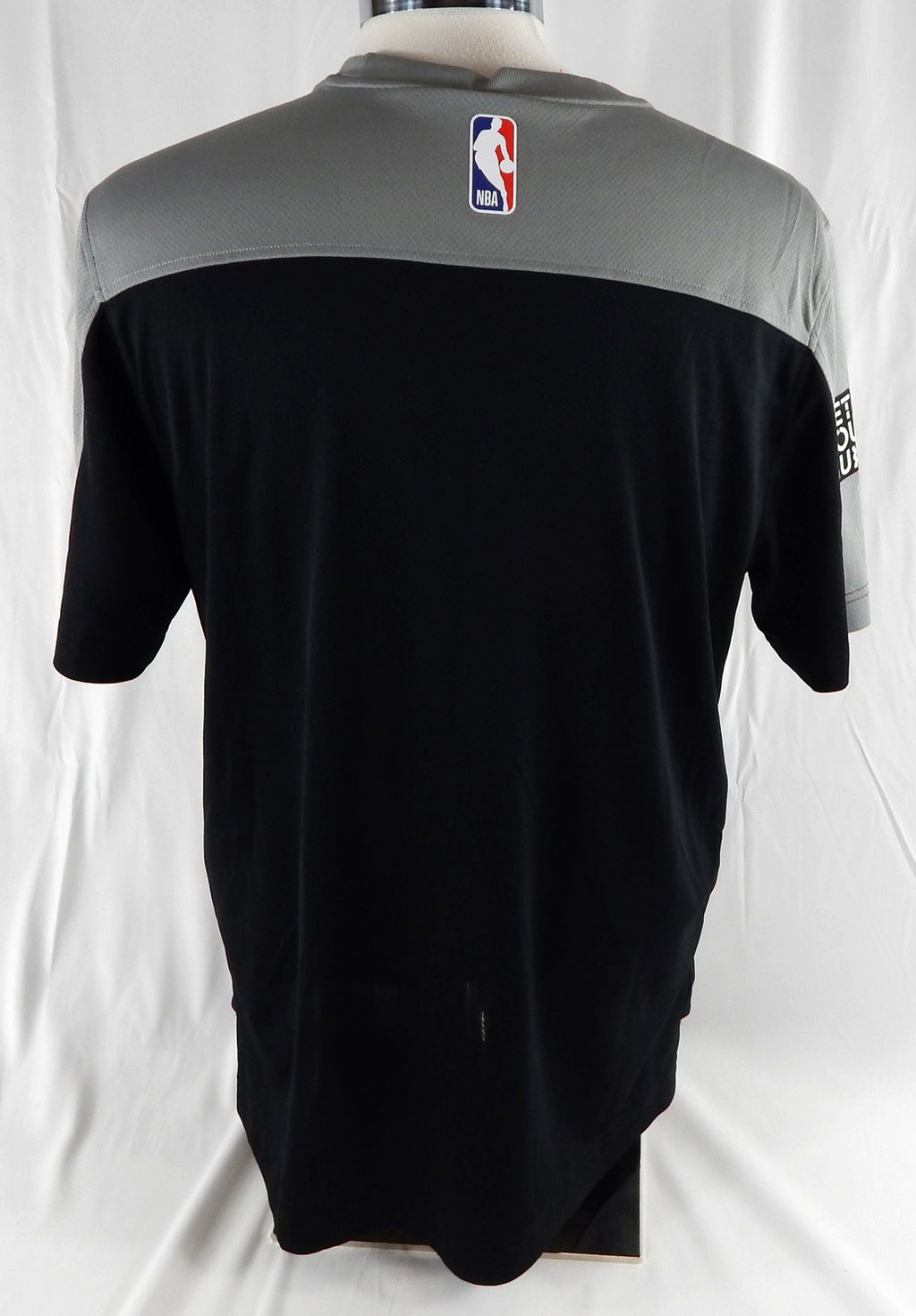 2024-25 Brooklyn Nets Keon Johnson #45 Game Used Black Shooting Shirt L 115 Pic2