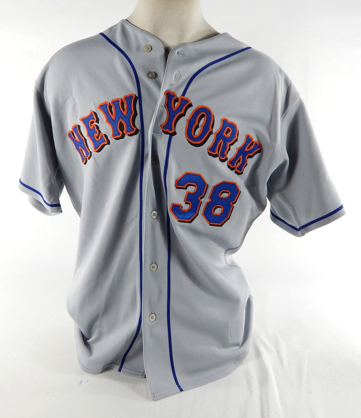 New York Mets Cullen #38 Game Issued Grey Jersey 48 DP70631