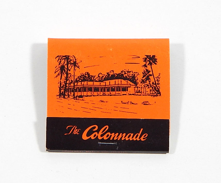 The Colonnade Seafood Restaurant & Lounge Tampa Florida Vintage Full Matchbook