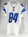 2017 Detroit Lions Travis Fulgham #84 Game Issued White Jersey 100 Patch 40 377