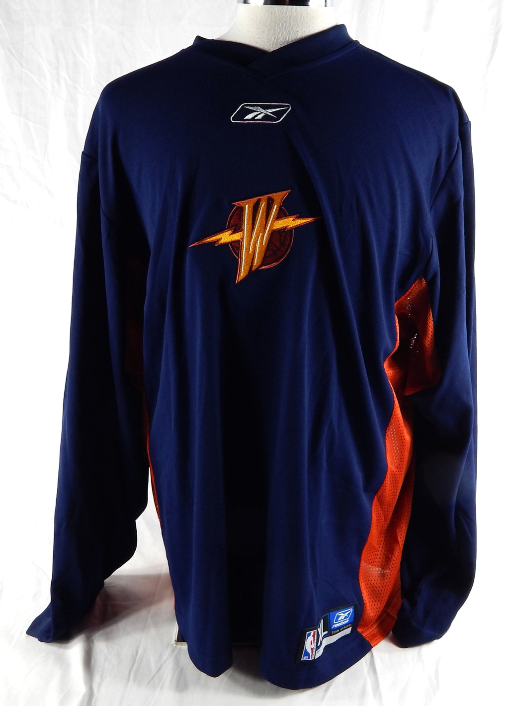 2000s Golden State Warriors Game Issued Navy Shooting Shirt XL 620