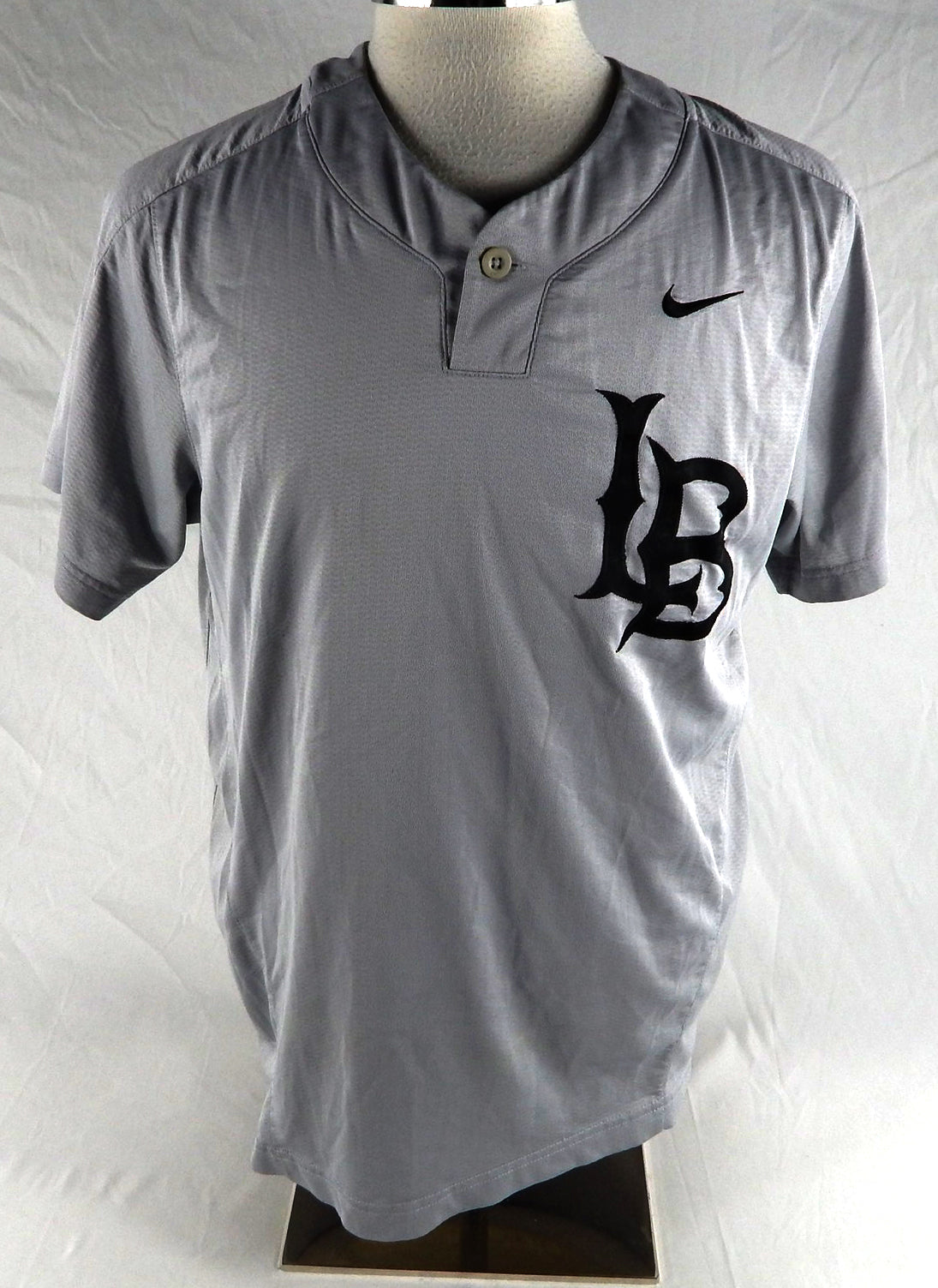 2021 Long Beach State Dirtbags #40 Game Used Grey Jersey Baseball L 675