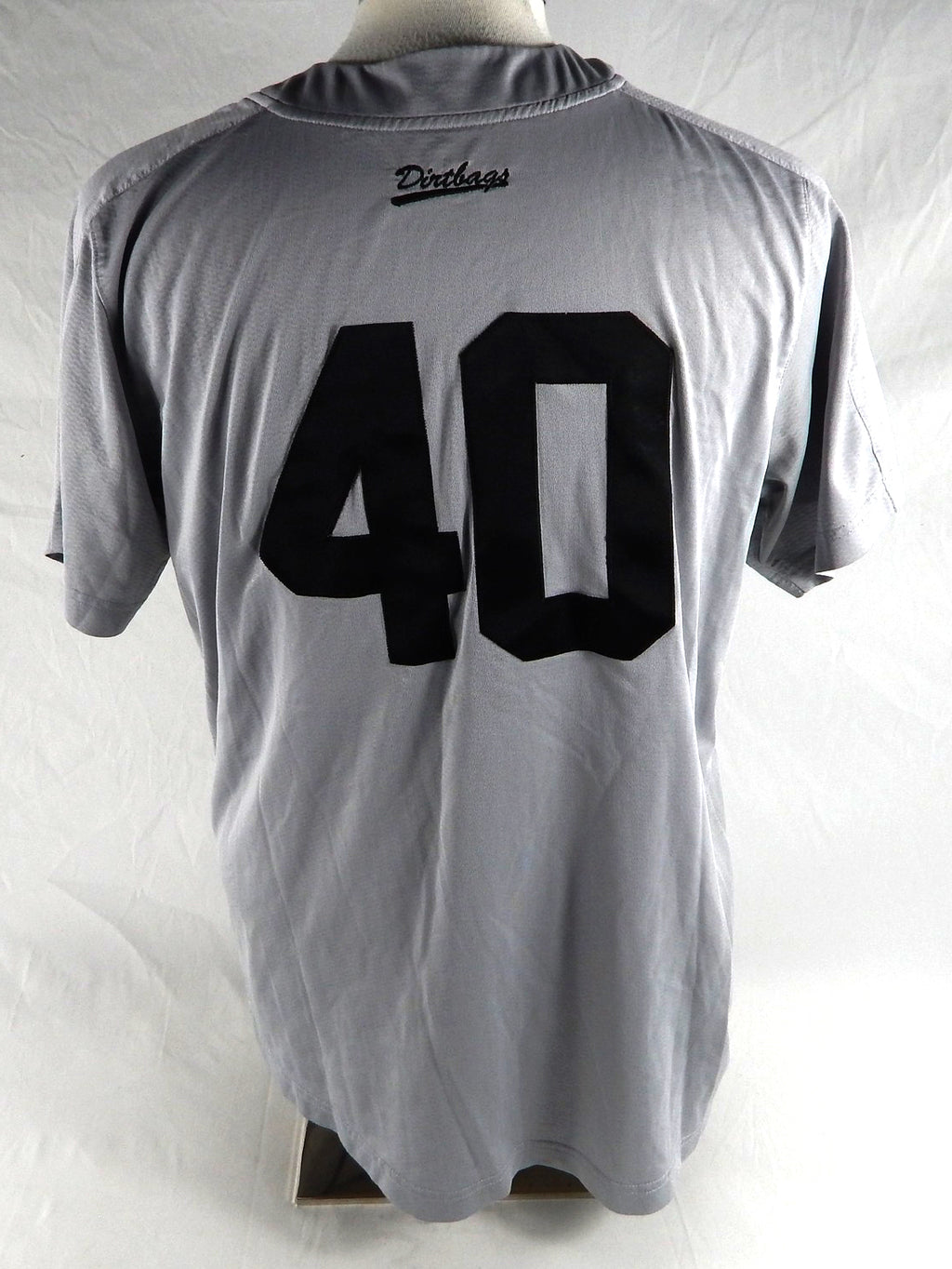 2021 Long Beach State Dirtbags #40 Game Used Grey Jersey Baseball L 675 Pic2