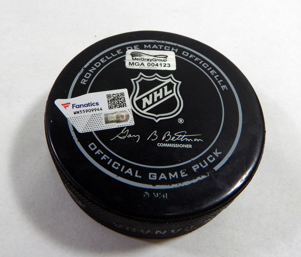 2016 Nashville Predators Vs. Minnesota Wild Game Used Black Puck DP61265 Pic2