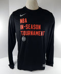 2023-24 Detroit Pistons Team Issued Black T-Shirt In Season Tournament XL 861S