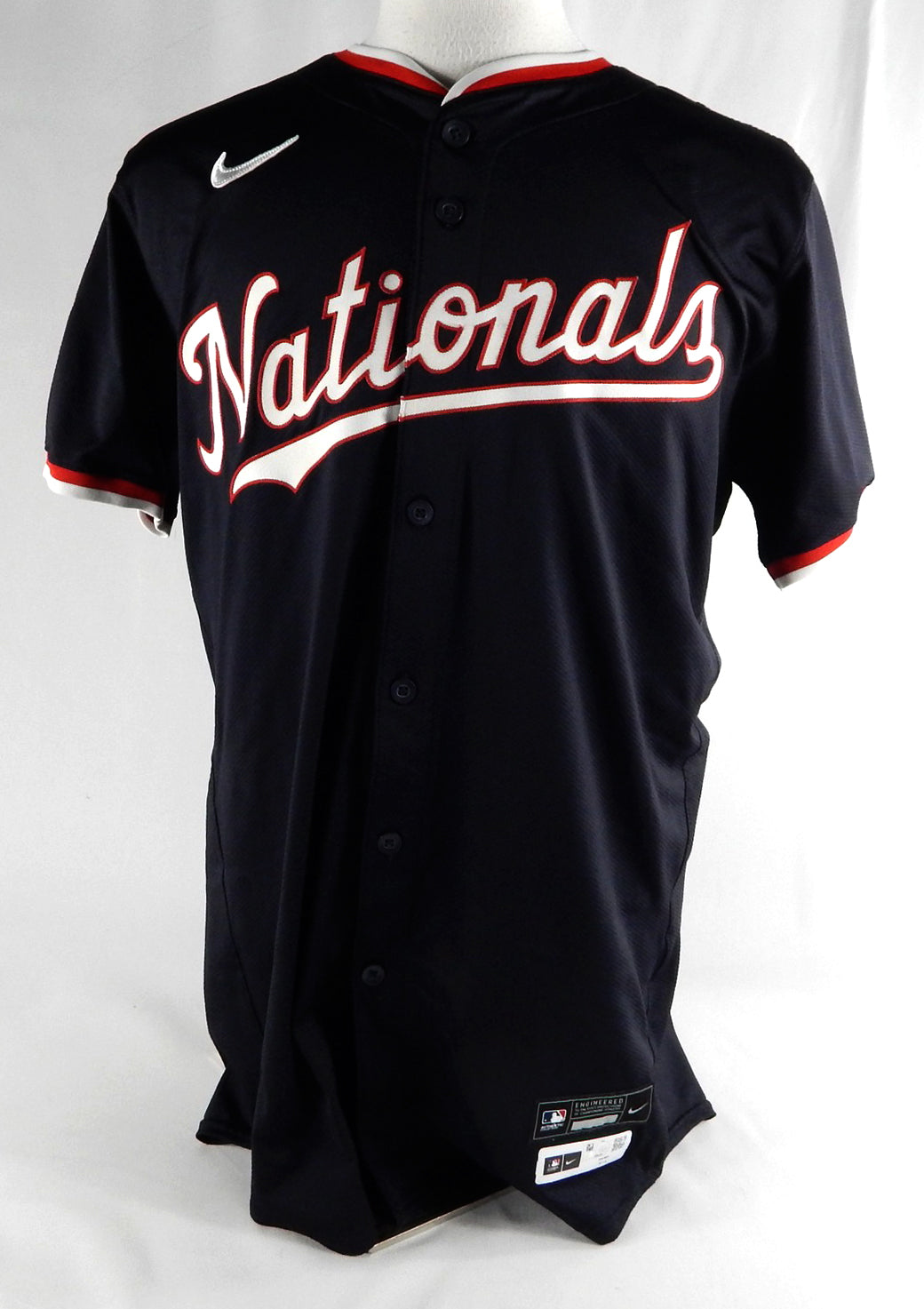 2024 Washington Nationals V�ctor Robles #16 Game Issued P Used Navy Jersey 44 7