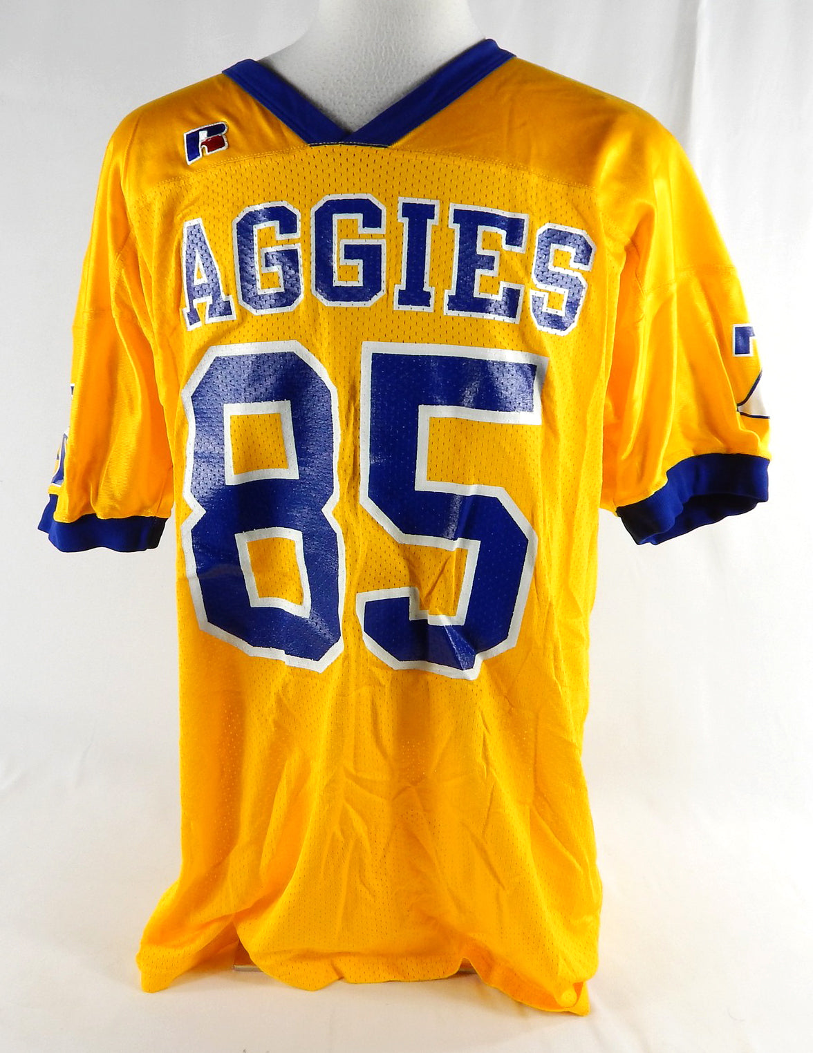 2000s North Carolina A&T Aggies #85 Game Used Yellow Jersey Football XXL 450