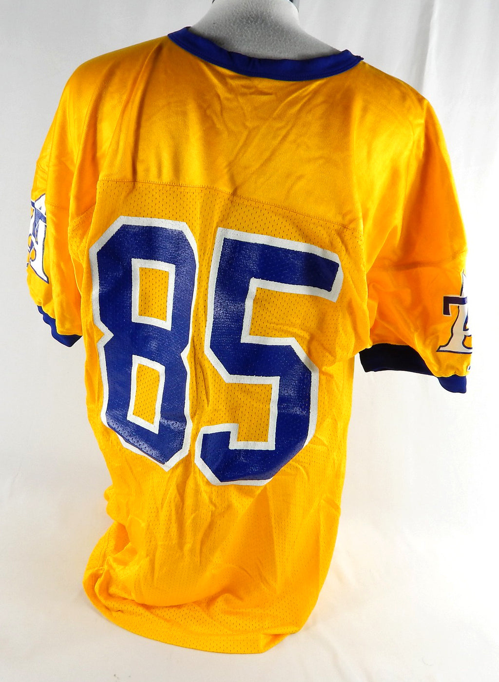 2000s North Carolina A&T Aggies #85 Game Used Yellow Jersey Football XXL 450 Pic2