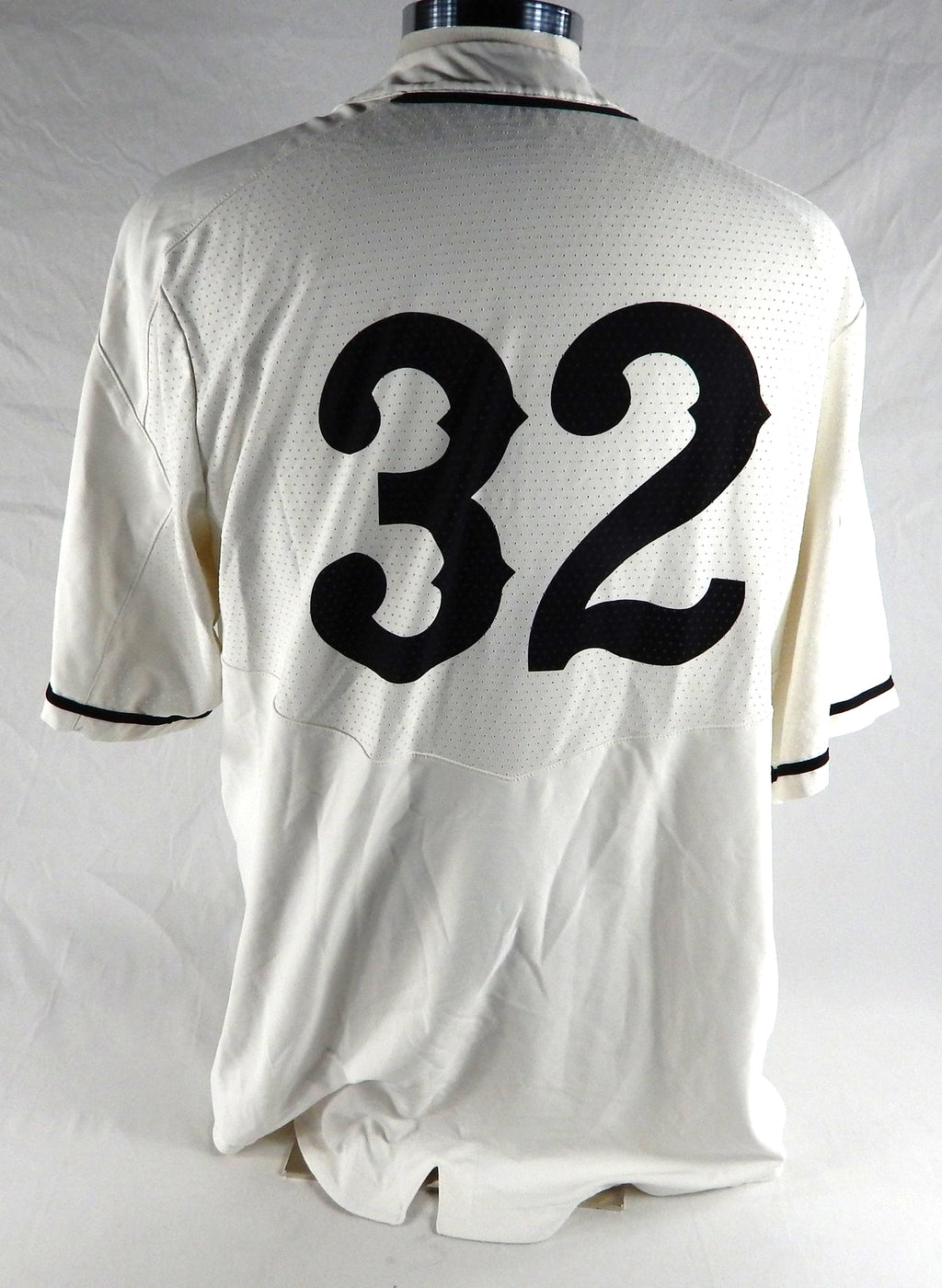 2019 Long Beach State Dirtbags #32 Game Used White Jersey Baseball XL 676 Pic2