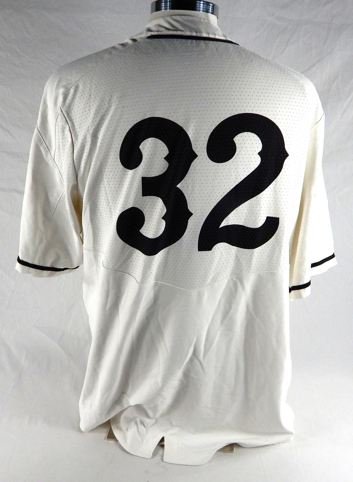 2019 Long Beach State Dirtbags #32 Game Used White Jersey Baseball XL 676 Pic2
