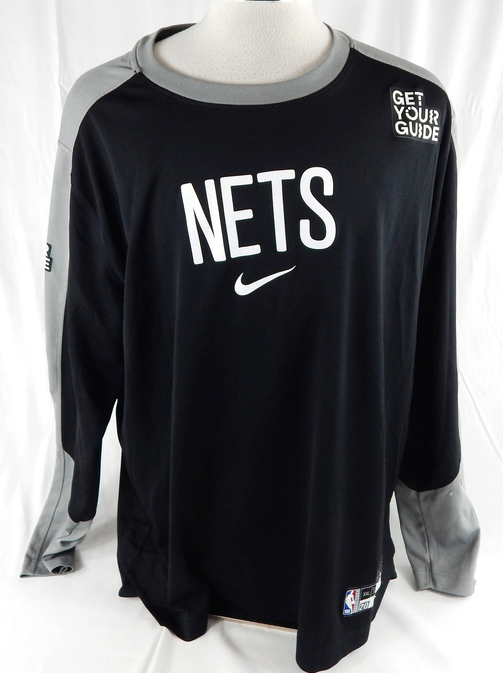 2024-25 Brooklyn Nets Day'Ron Sharpe #20 Game Used Black Shooting Shirt XXL 121