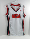 1990s Team USA Basketball Game Issued White Jersey 16 DP51441